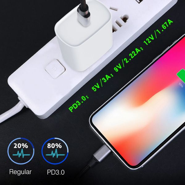 20W PD USB Type C Quick Charger Adapter For iPhone 11 Pro XR X Xs Max 12 Mini Fast PD charger port Travel Wall