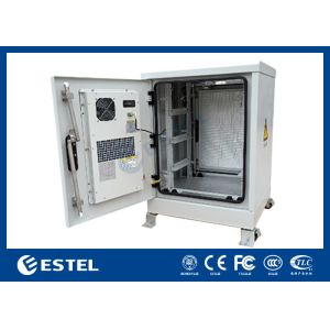 China 14U IP55 Steel Outdoor Telecom Cabinet Temperature Control Insulated on sale
