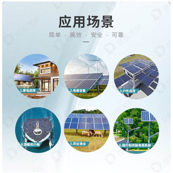 20w18v Portable Solar Panels Polycrystalline Monocrystalline Silicon PET Laminated Solar Panel