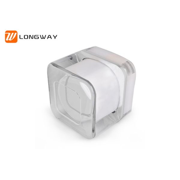 Non Spill Acrylic Cream Jar , Eco Friendly Empty Cream Bottles Lightweight