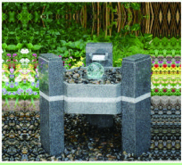 Shell Shape Outdoor Garden Water Fountains , Durable Granite Water Fountain