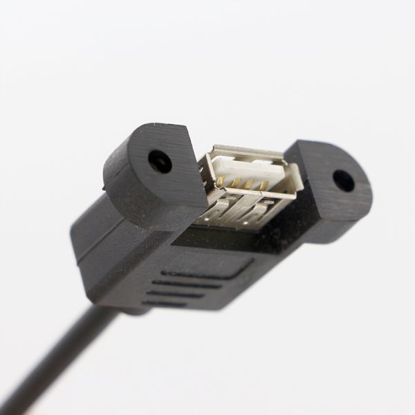 Customization Screw Locking Stud 1M 2M Panel Mount Female USB A male to Dupont Connector Cable