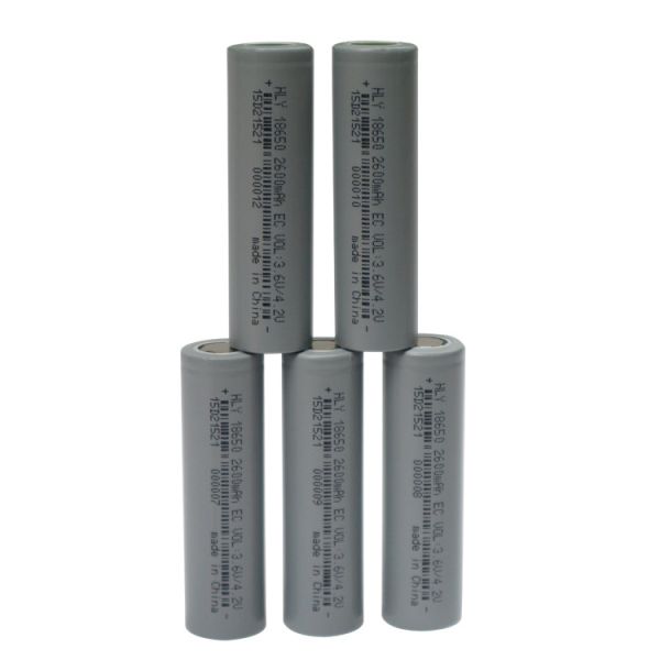 OEM ODM Rechargeable Flashlight Lithium Ion Battery Cells 2600mAh Long Cycle