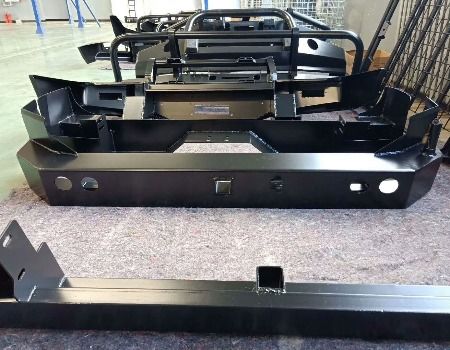 Factory Price Steel Rear bumper with Led & tyre bracket & Dual Carrier 4x4 for Land Cruiser Series