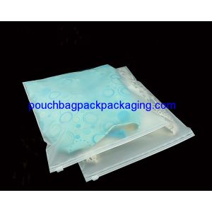 Reclosable clear matt CPE zip seal bag, resealable slide zip seal garment poly