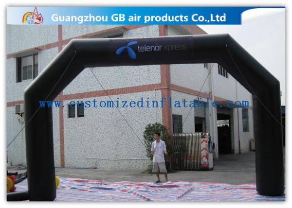 Quality Black Custom Inflatable Arch For Advertisement /  PVC Blow Up Arch for sale