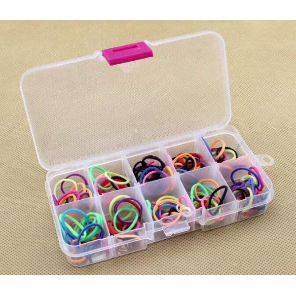 Compartment Clear Plastic Storage Box With Removable Dividers, Slots Adjustable Craft Organizer Jewelry plastic Storage