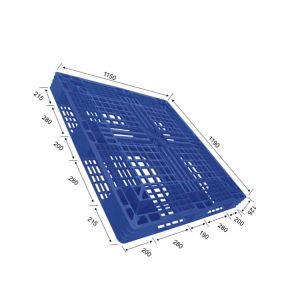 China Ergonomic PE Plastic Pallet 1190x1150 Dynamic 1200Kg Seamless Conveyance on sale