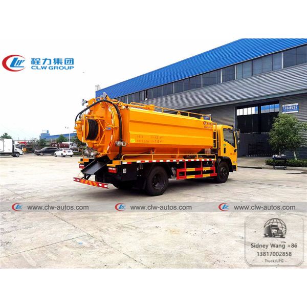 Dongfeng Furuicar Vacuum Suction Truck With 4000L Water Tank 7000L Septic Tank