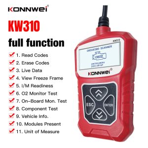 China Potable ABS OBD2 Scanner Car Code Reader Konnwei KW310 wholesale