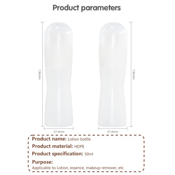 50ml HDPE Fun Products Plastic Lotion Bottle Sex Oil Packaging Container