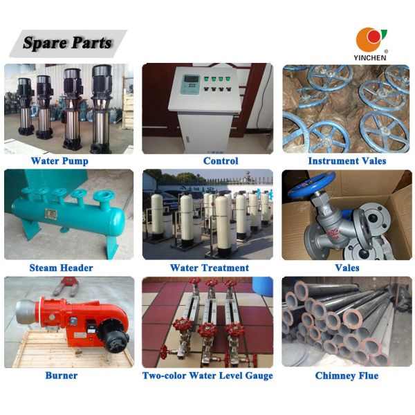 Yinchen Boiler WNS Industrial Oil Gas Fire Tube Steam Boiler For Food Industry