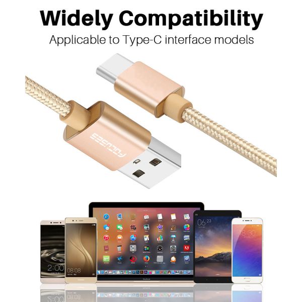 OEM 3m USB 2.0 Type C Cable Fast Charge Data Cable For Mobile Phone