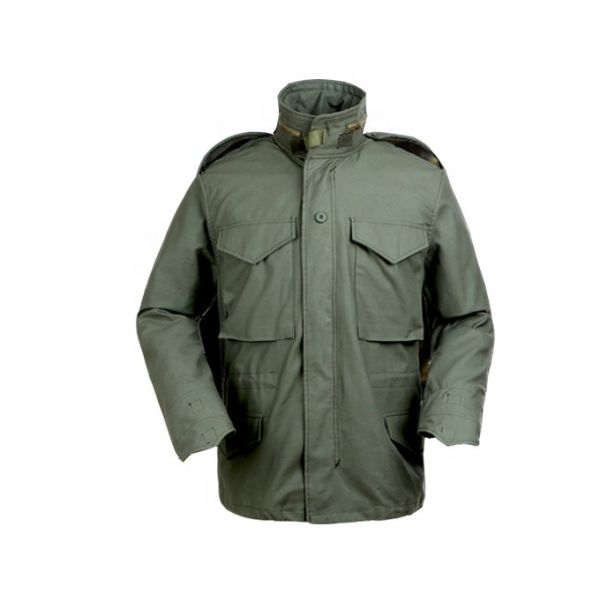 Woven Texture Windproof Military Jacket Olive Green Army Jacket 220g-270g