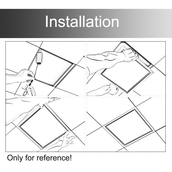 36W 40W 52W LED Backlight LED Panel Light 3000k-6000k For Home Office