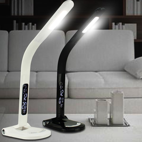 Black Warm White Wireless LED Table Lamp Eye Protection For Reading And Writing