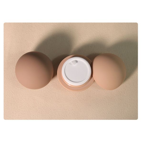 10ml-200ml Red Plastic for Ball Shape Wide-Mouth Empty Container 8oz Logo Hair Butter Body Scrub for Hair Care PP for Cosmetic