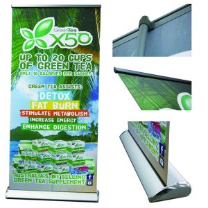 China Promotion Advertising Stands Outdoor Aluminum Advertising Roller Banner wholesale