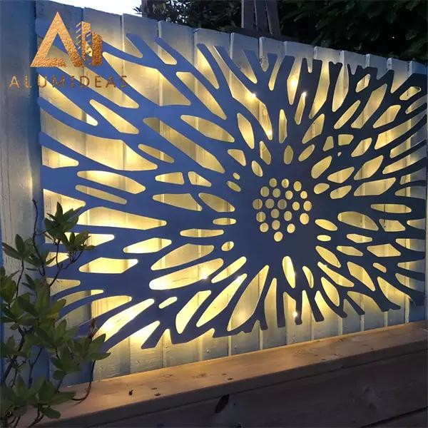 Laser cut metal screen panels