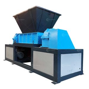 China Double Shaft Electric Shredder Machine Prices for Recycling Waste Textile and Plastic on sale
