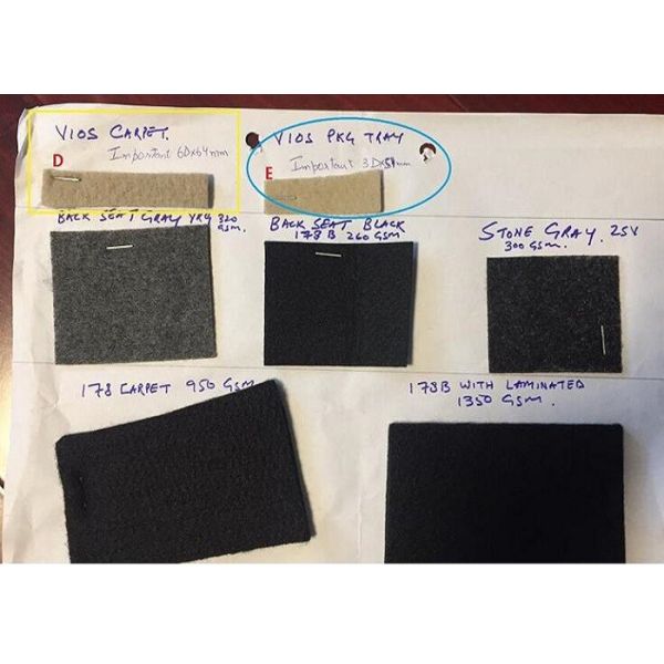 2.5Dtex*51mm Regenerated Polyester Fiber Highly Elastic Car Roof Headlining Use