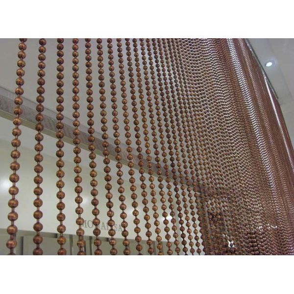 Stainless Steel Metal Bead Curtain 2mm-12mm Diameter for Space Divider