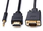 Copper Center Conductors HDMI Monitor Cable Chrome - Plated Zinc Alloy Housing