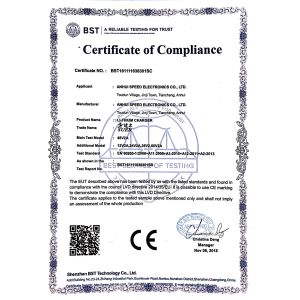Anhui SURE ELECTRONICS CO.,LTD Certifications