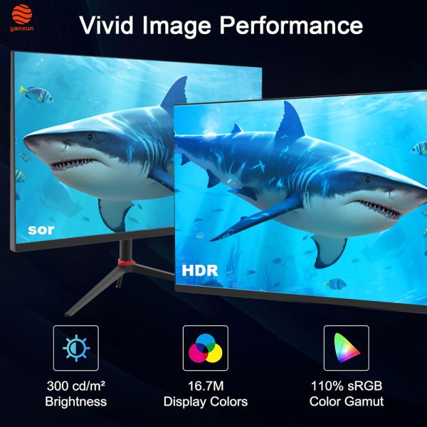 UHD Resolution 27 Inch TF Gaming Monitor 4K IPS Panel 144Hz PC Monitor With Fixed Bracket