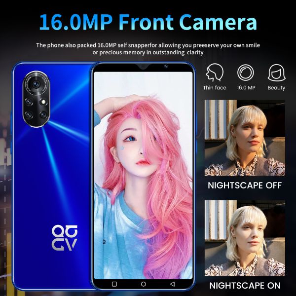 Nowa8 Pro 6.3 Inch Face Unlock Phones 256GB 4G 5G Original Smartphone Android 10.0