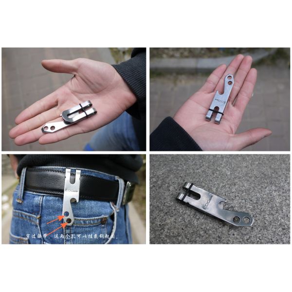 GR5 Custom Titanium Camping Parts 2.4mm Thickness For EDC Outdoor Using