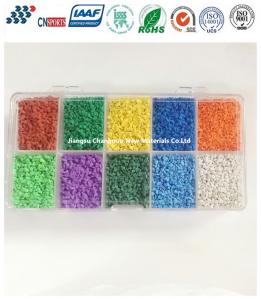 China 4mm Outdoor Recycled Rubber Granules Wear Resistance wholesale