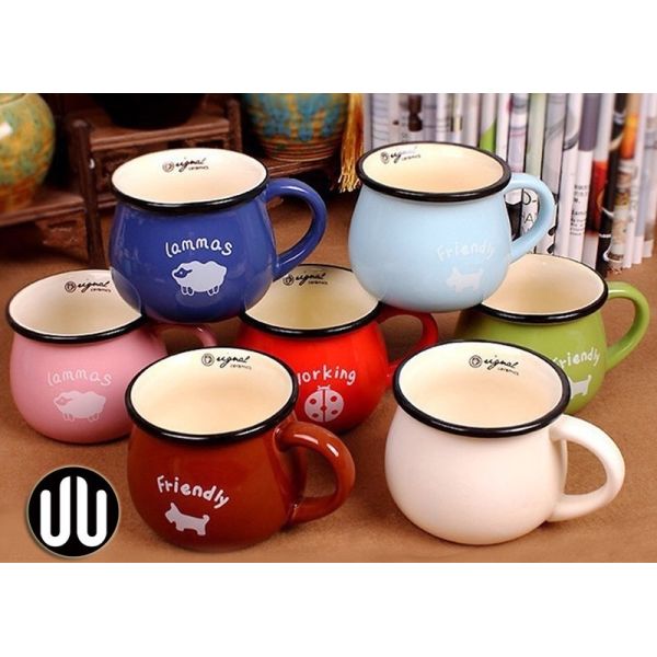 Quality Mouth Line 150ml 6x7cm Custom Ceramic Travel Mug for sale