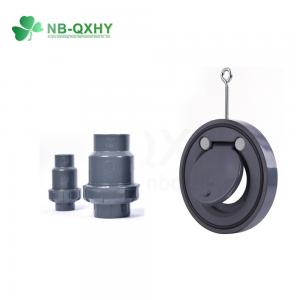 China Thread Connection Grey Color Swing Check Valve PVC Double Flange Union Check Valve for Industry on sale