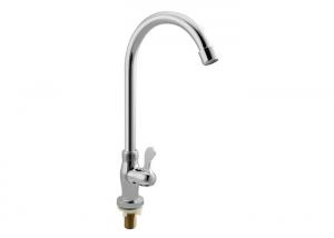 China Commercial Kitchen Single Hole Sink Faucets Fit Counter Hole From 40mm To 48mm on sale