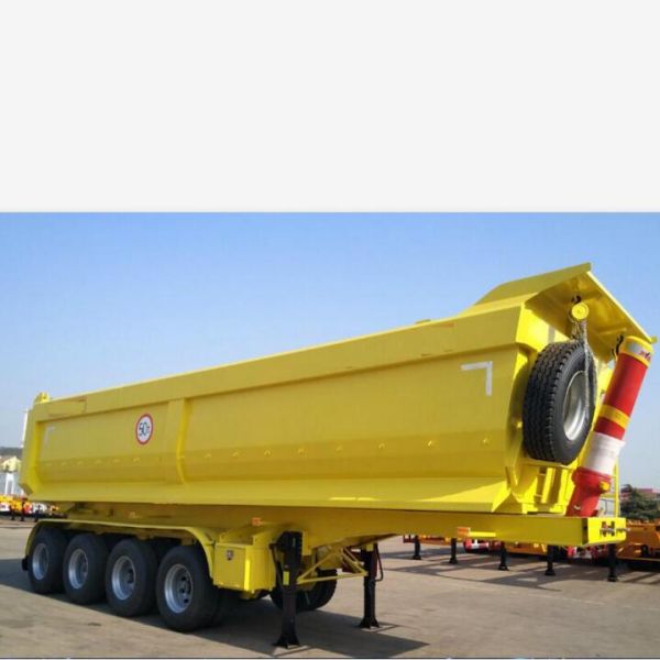 Sinotruk 3 axles 4 axles 40 cbm 60 tons tipper rear end dump car transport semi truck trailer with cargo truck body