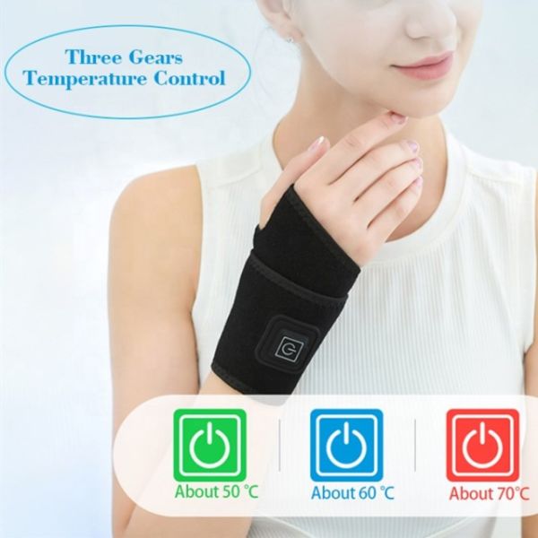 Weightlifting Heated Wrist Band 5v Battery Protect for Right Hand