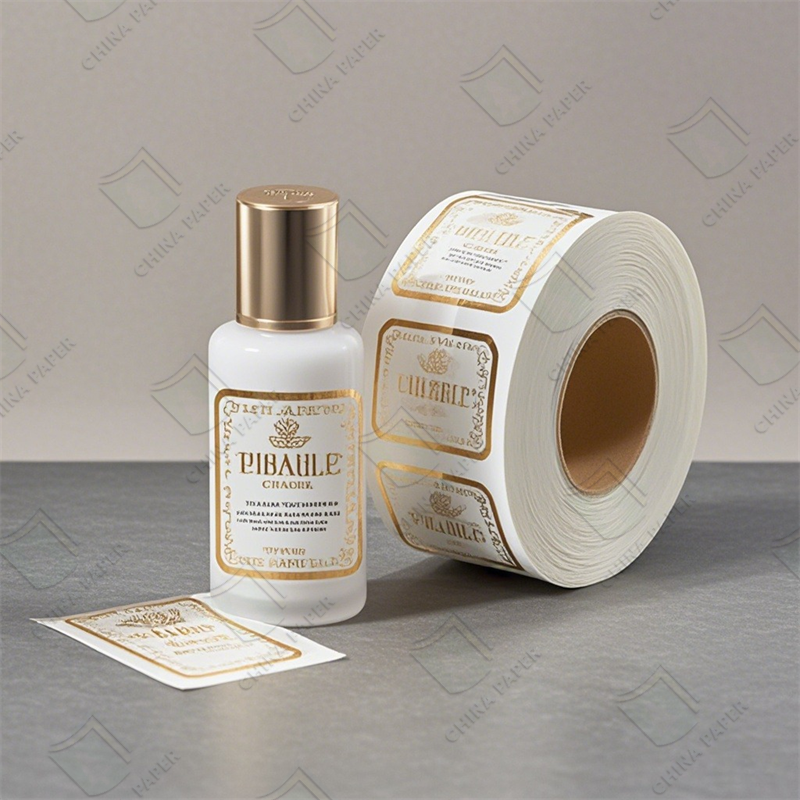 Transparent BOPP Sticker Paper PP Clear Or PP White For Bottle Label Sticker Making