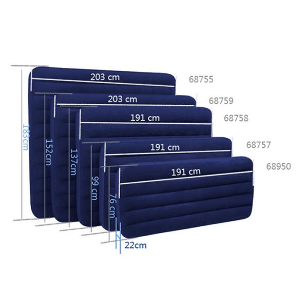 Custom Color Inflatable Travel Bed , Durable Travel Inflatable Mattress