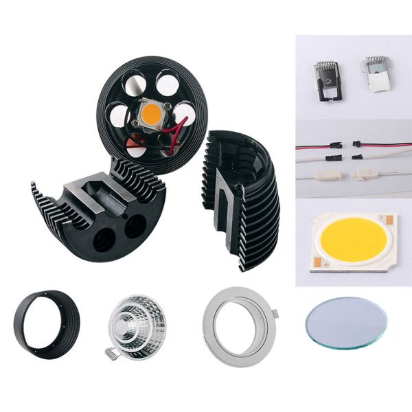 ceiling luminaire mini LED spotlight cabinets light mesuem IP65 cob spot lights black housing light diming light