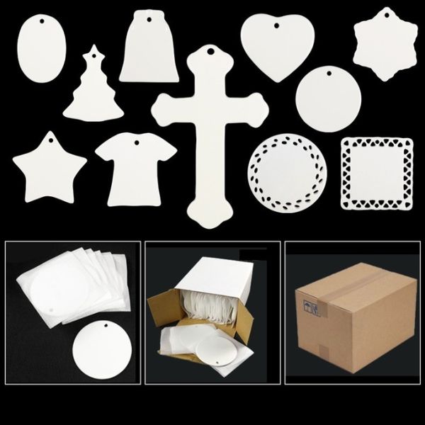 Blank Coated Oval Sublimation Ceramic Photo Tiles Memorial Portraits For Seniors Tombstone Ceramic Photo Tiles