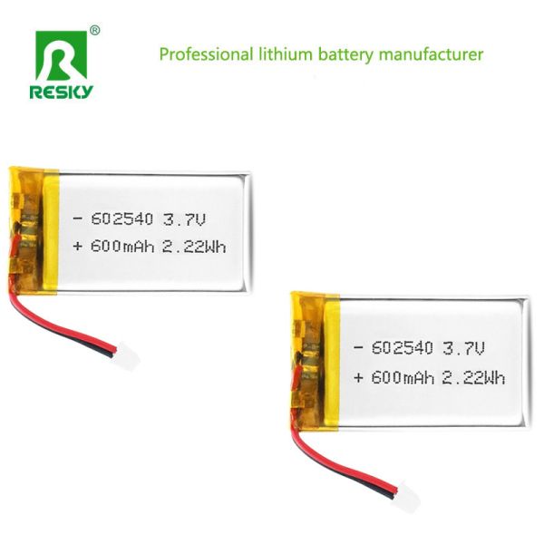 Lithium Ion Polymer Batteries 602540 600mAh 3.7V 2.22wh Rechargeable Power Lipo Batteries For Beauty Device