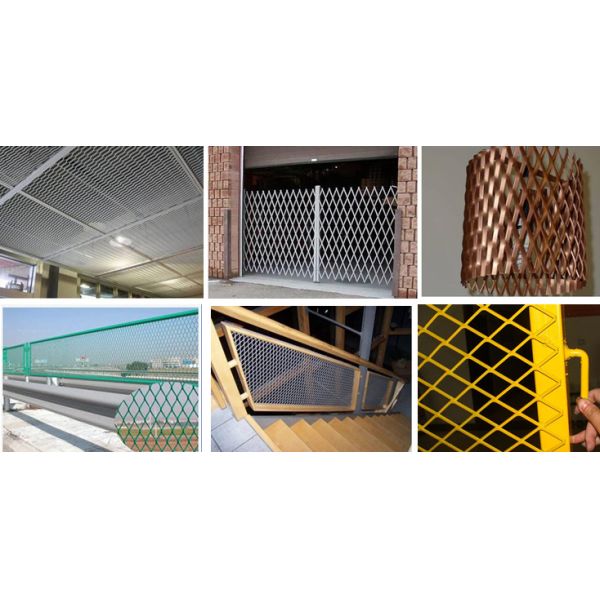 Hole 7 * 12mm Expanded Metal Wire Mesh For Fuel Filter Mesh