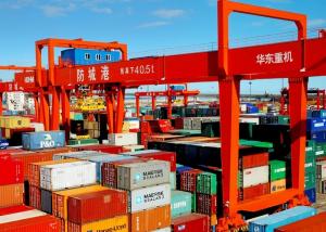 China 40.5T 50T 65T Container Handling Crane 380V-660V Gantry Rail Crane on sale