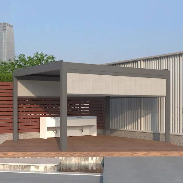 Outdoor Hardtop Gazebo BBQ Hardtop Grill Gazebo Aluminum Patio Gazebo