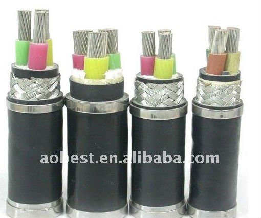 IEC60502 Standard 8.7/15KV 3x95mm2 High Voltage Power Cable with Copper Conductor