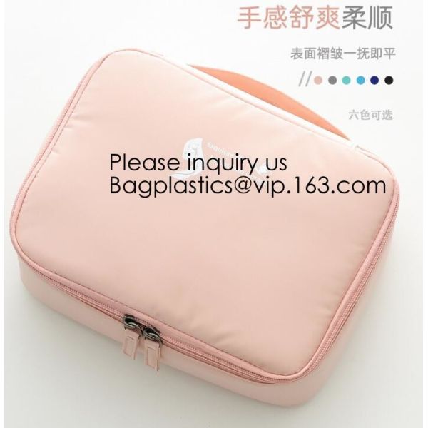 Customized Women/Men Organizer Toiletry Storage Travel Makeup Bag Blank Canvas Cosmetic Bag, bagease, bagplastics