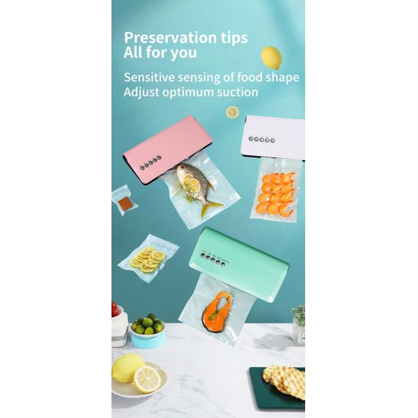 Plastic Packaging Material Handheld Chamber Vacuum Sealer Bag for Household Needs