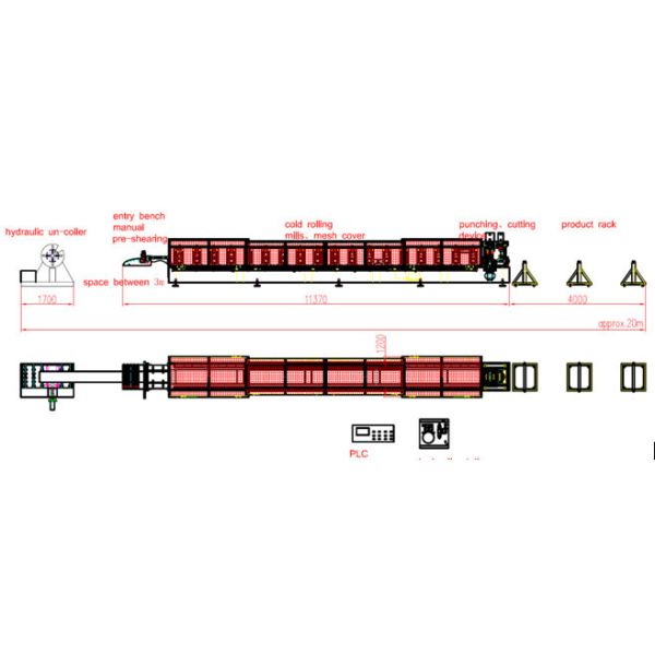High Production Metal Tile Forming Machine , Ridge Cap Machine CE Certificate