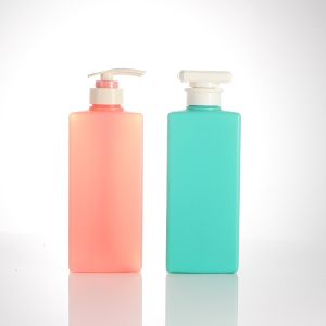 Pink 500ml Cuboid Shape Shampoo Pump Dispenser Bottle